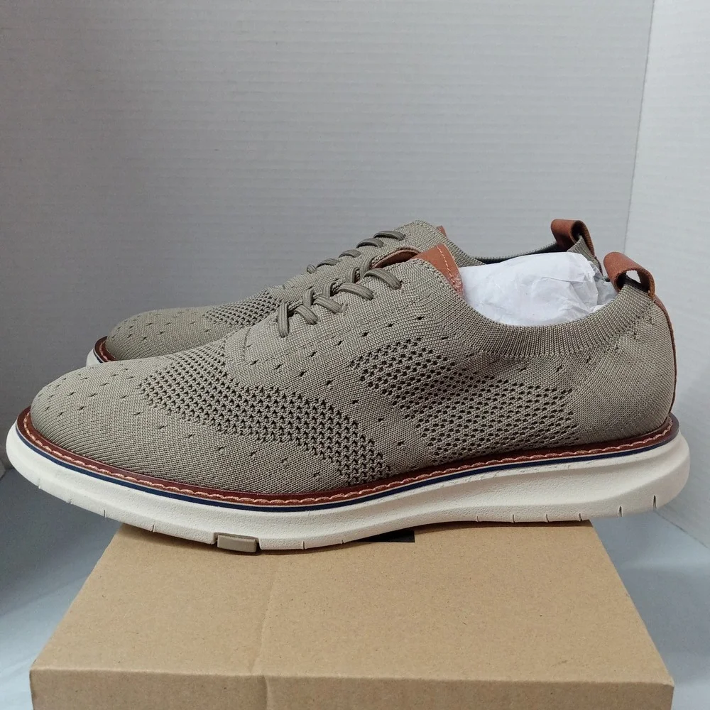 Madden MTRIPP Knit Men's Shoes Featuring Breathable Taupe Upper Size 8